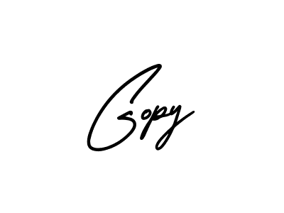 AmerikaSignatureDemo-Regular is a professional signature style that is perfect for those who want to add a touch of class to their signature. It is also a great choice for those who want to make their signature more unique. Get Gopy name to fancy signature for free. Gopy signature style 3 images and pictures png