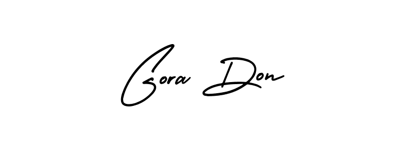 if you are searching for the best signature style for your name Gora Don. so please give up your signature search. here we have designed multiple signature styles  using AmerikaSignatureDemo-Regular. Gora Don signature style 3 images and pictures png