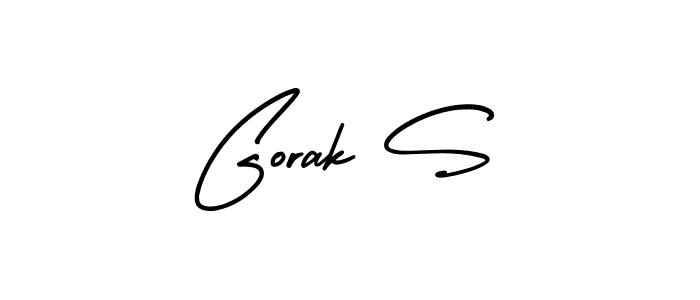 Best and Professional Signature Style for Gorak S. AmerikaSignatureDemo-Regular Best Signature Style Collection. Gorak S signature style 3 images and pictures png