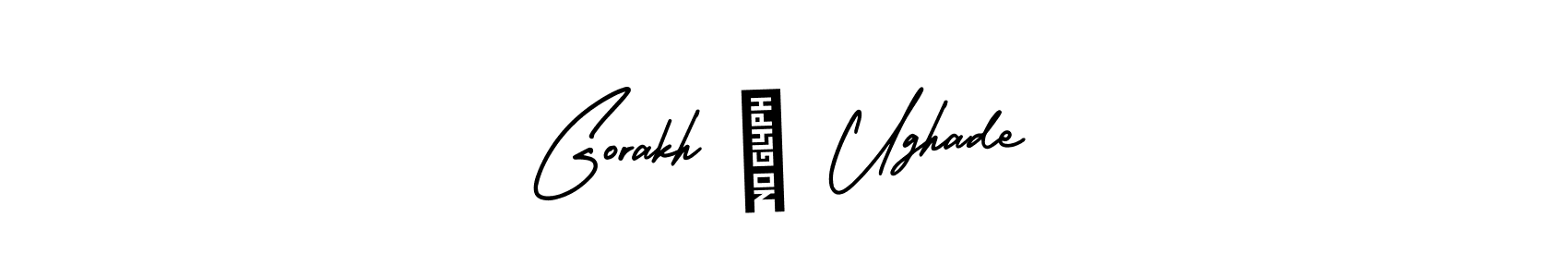 It looks lik you need a new signature style for name Gorakh ₹ Ughade. Design unique handwritten (AmerikaSignatureDemo-Regular) signature with our free signature maker in just a few clicks. Gorakh ₹ Ughade signature style 3 images and pictures png