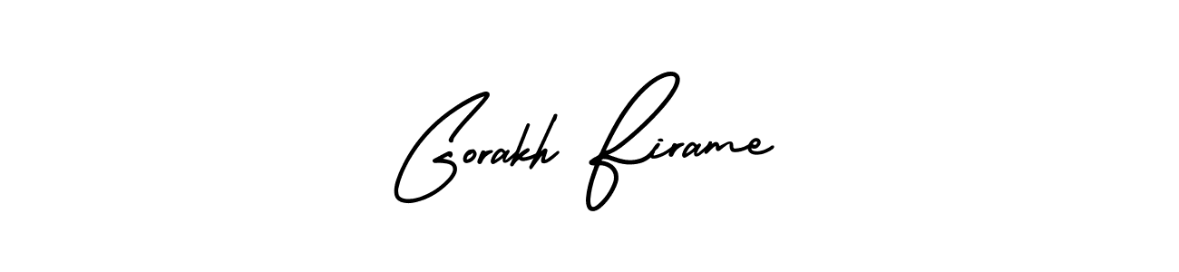 Make a beautiful signature design for name Gorakh Firame. Use this online signature maker to create a handwritten signature for free. Gorakh Firame signature style 3 images and pictures png