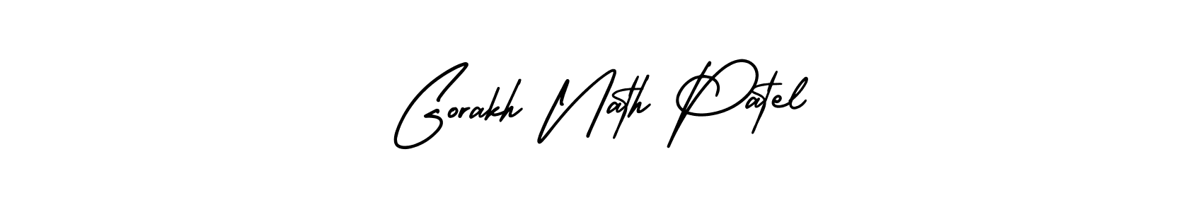 Make a beautiful signature design for name Gorakh Nath Patel. With this signature (AmerikaSignatureDemo-Regular) style, you can create a handwritten signature for free. Gorakh Nath Patel signature style 3 images and pictures png