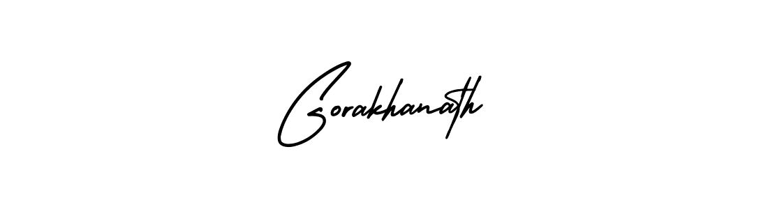 How to make Gorakhanath signature? AmerikaSignatureDemo-Regular is a professional autograph style. Create handwritten signature for Gorakhanath name. Gorakhanath signature style 3 images and pictures png