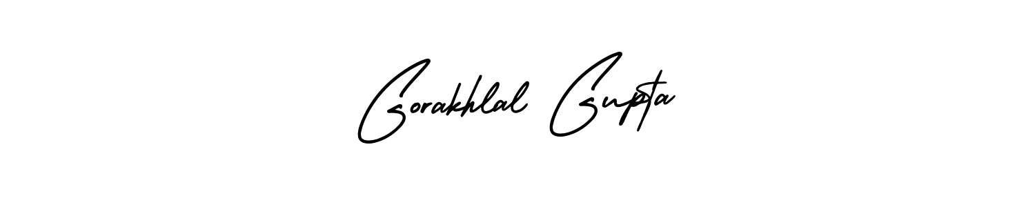 Create a beautiful signature design for name Gorakhlal Gupta. With this signature (AmerikaSignatureDemo-Regular) fonts, you can make a handwritten signature for free. Gorakhlal Gupta signature style 3 images and pictures png