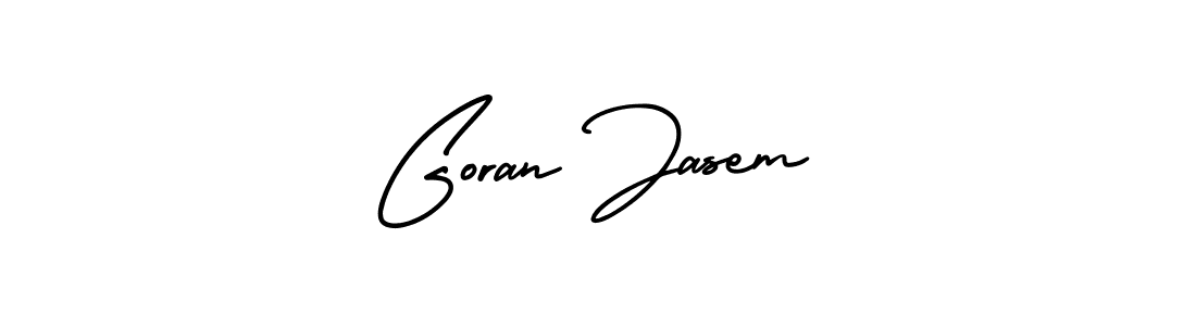 How to make Goran Jasem name signature. Use AmerikaSignatureDemo-Regular style for creating short signs online. This is the latest handwritten sign. Goran Jasem signature style 3 images and pictures png