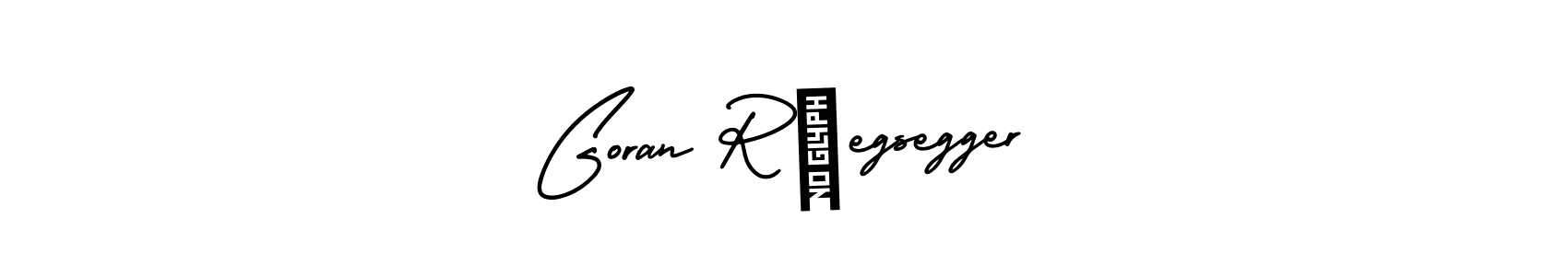 if you are searching for the best signature style for your name Goran Rüegsegger. so please give up your signature search. here we have designed multiple signature styles  using AmerikaSignatureDemo-Regular. Goran Rüegsegger signature style 3 images and pictures png