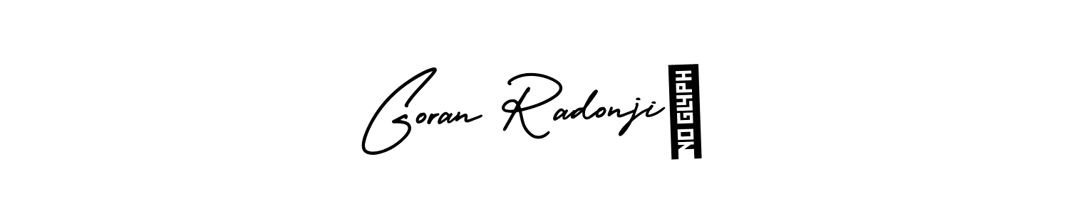 It looks lik you need a new signature style for name Goran Radonjić. Design unique handwritten (AmerikaSignatureDemo-Regular) signature with our free signature maker in just a few clicks. Goran Radonjić signature style 3 images and pictures png