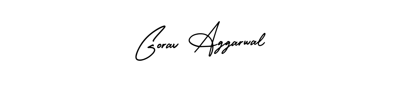 Gorav Aggarwal stylish signature style. Best Handwritten Sign (AmerikaSignatureDemo-Regular) for my name. Handwritten Signature Collection Ideas for my name Gorav Aggarwal. Gorav Aggarwal signature style 3 images and pictures png