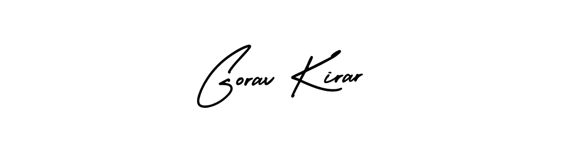 Create a beautiful signature design for name Gorav Kirar. With this signature (AmerikaSignatureDemo-Regular) fonts, you can make a handwritten signature for free. Gorav Kirar signature style 3 images and pictures png