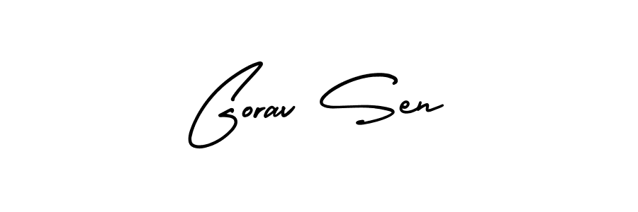 if you are searching for the best signature style for your name Gorav Sen. so please give up your signature search. here we have designed multiple signature styles  using AmerikaSignatureDemo-Regular. Gorav Sen signature style 3 images and pictures png