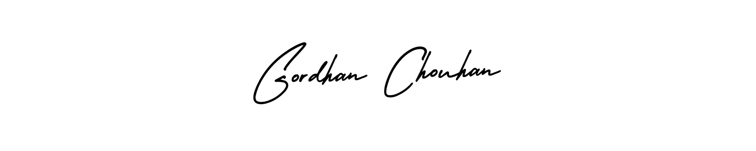 Make a short Gordhan Chouhan signature style. Manage your documents anywhere anytime using AmerikaSignatureDemo-Regular. Create and add eSignatures, submit forms, share and send files easily. Gordhan Chouhan signature style 3 images and pictures png