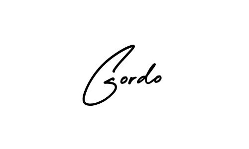 It looks lik you need a new signature style for name Gordo. Design unique handwritten (AmerikaSignatureDemo-Regular) signature with our free signature maker in just a few clicks. Gordo signature style 3 images and pictures png