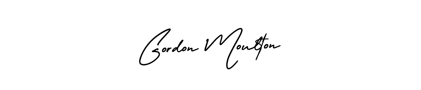 How to make Gordon Moulton name signature. Use AmerikaSignatureDemo-Regular style for creating short signs online. This is the latest handwritten sign. Gordon Moulton signature style 3 images and pictures png
