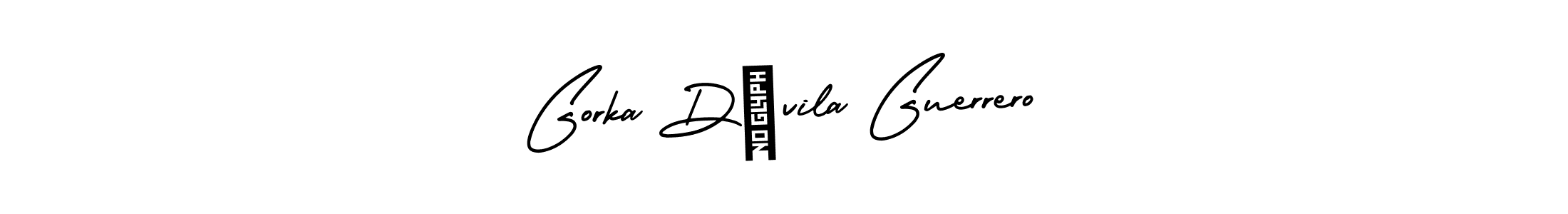 AmerikaSignatureDemo-Regular is a professional signature style that is perfect for those who want to add a touch of class to their signature. It is also a great choice for those who want to make their signature more unique. Get Gorka Dávila Guerrero name to fancy signature for free. Gorka Dávila Guerrero signature style 3 images and pictures png