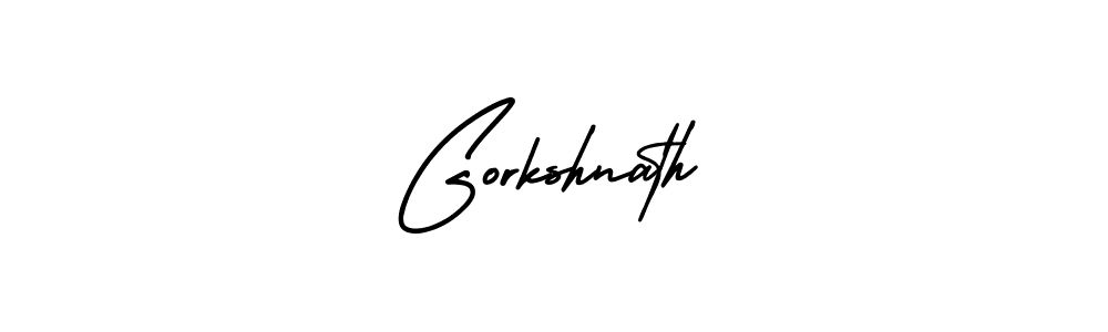 Design your own signature with our free online signature maker. With this signature software, you can create a handwritten (AmerikaSignatureDemo-Regular) signature for name Gorkshnath. Gorkshnath signature style 3 images and pictures png