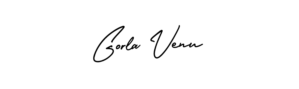 if you are searching for the best signature style for your name Gorla Venu. so please give up your signature search. here we have designed multiple signature styles  using AmerikaSignatureDemo-Regular. Gorla Venu signature style 3 images and pictures png