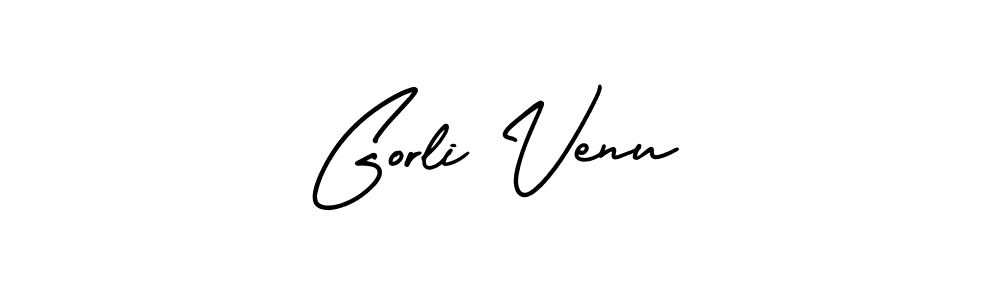 How to Draw Gorli Venu signature style? AmerikaSignatureDemo-Regular is a latest design signature styles for name Gorli Venu. Gorli Venu signature style 3 images and pictures png