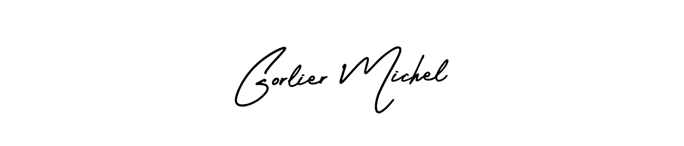 Also You can easily find your signature by using the search form. We will create Gorlier Michel name handwritten signature images for you free of cost using AmerikaSignatureDemo-Regular sign style. Gorlier Michel signature style 3 images and pictures png