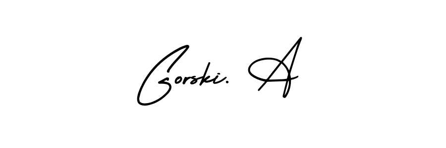 Also You can easily find your signature by using the search form. We will create Gorski. A name handwritten signature images for you free of cost using AmerikaSignatureDemo-Regular sign style. Gorski. A signature style 3 images and pictures png