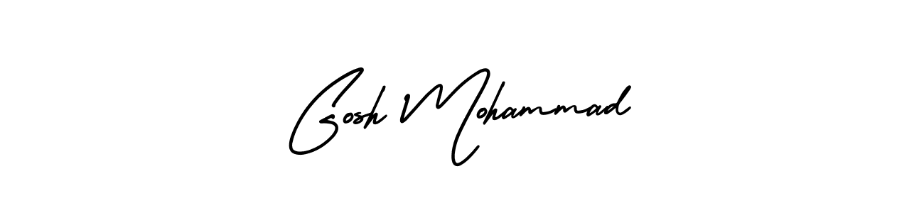 Also You can easily find your signature by using the search form. We will create Gosh Mohammad name handwritten signature images for you free of cost using AmerikaSignatureDemo-Regular sign style. Gosh Mohammad signature style 3 images and pictures png