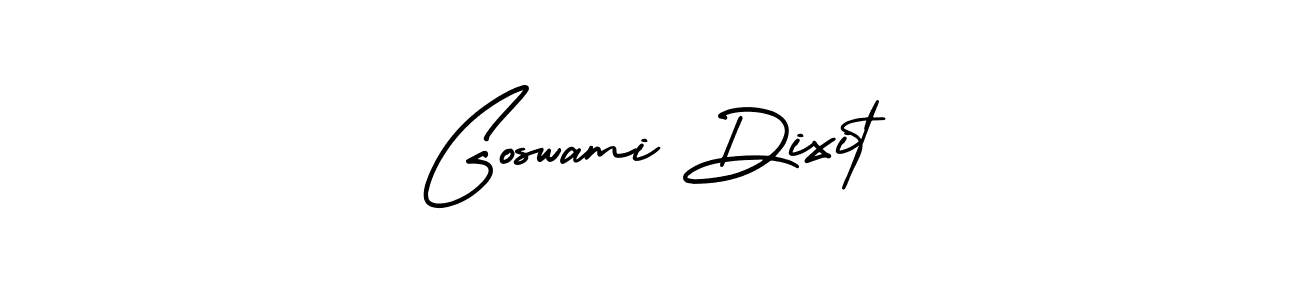How to make Goswami Dixit name signature. Use AmerikaSignatureDemo-Regular style for creating short signs online. This is the latest handwritten sign. Goswami Dixit signature style 3 images and pictures png