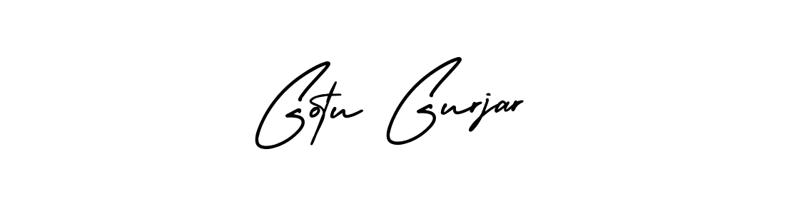 Use a signature maker to create a handwritten signature online. With this signature software, you can design (AmerikaSignatureDemo-Regular) your own signature for name Gotu Gurjar. Gotu Gurjar signature style 3 images and pictures png