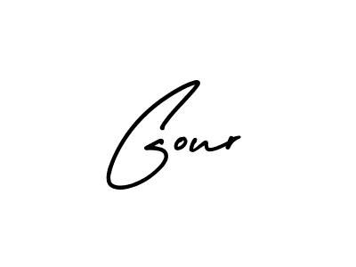 The best way (AmerikaSignatureDemo-Regular) to make a short signature is to pick only two or three words in your name. The name Gour include a total of six letters. For converting this name. Gour signature style 3 images and pictures png