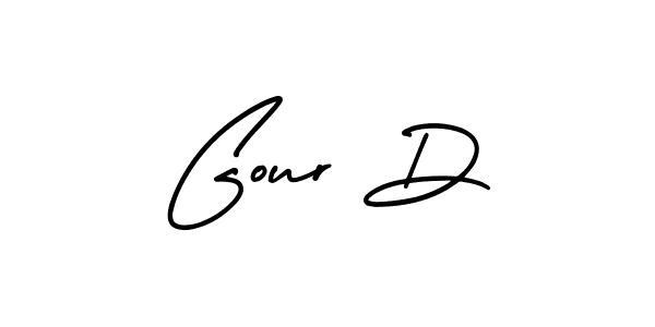 Make a beautiful signature design for name Gour D. With this signature (AmerikaSignatureDemo-Regular) style, you can create a handwritten signature for free. Gour D signature style 3 images and pictures png