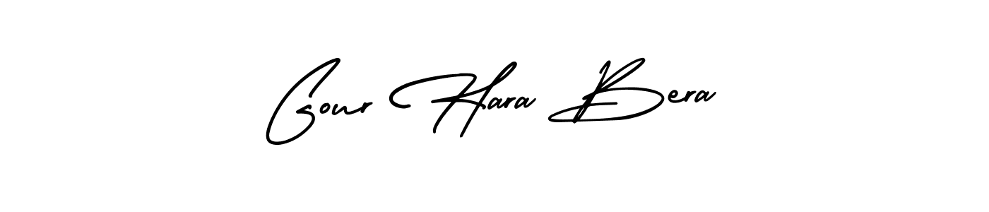 Make a beautiful signature design for name Gour Hara Bera. With this signature (AmerikaSignatureDemo-Regular) style, you can create a handwritten signature for free. Gour Hara Bera signature style 3 images and pictures png