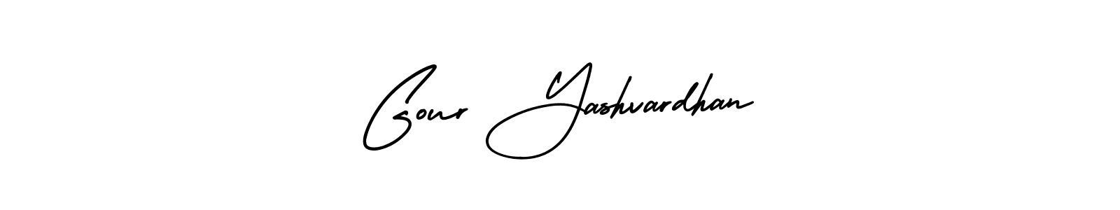 Similarly AmerikaSignatureDemo-Regular is the best handwritten signature design. Signature creator online .You can use it as an online autograph creator for name Gour Yashvardhan. Gour Yashvardhan signature style 3 images and pictures png