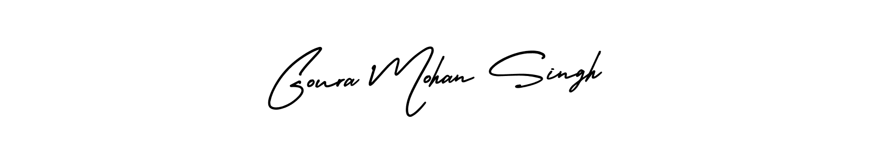 Use a signature maker to create a handwritten signature online. With this signature software, you can design (AmerikaSignatureDemo-Regular) your own signature for name Goura Mohan Singh. Goura Mohan Singh signature style 3 images and pictures png