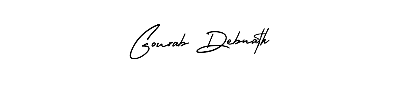 Create a beautiful signature design for name Gourab Debnath. With this signature (AmerikaSignatureDemo-Regular) fonts, you can make a handwritten signature for free. Gourab Debnath signature style 3 images and pictures png