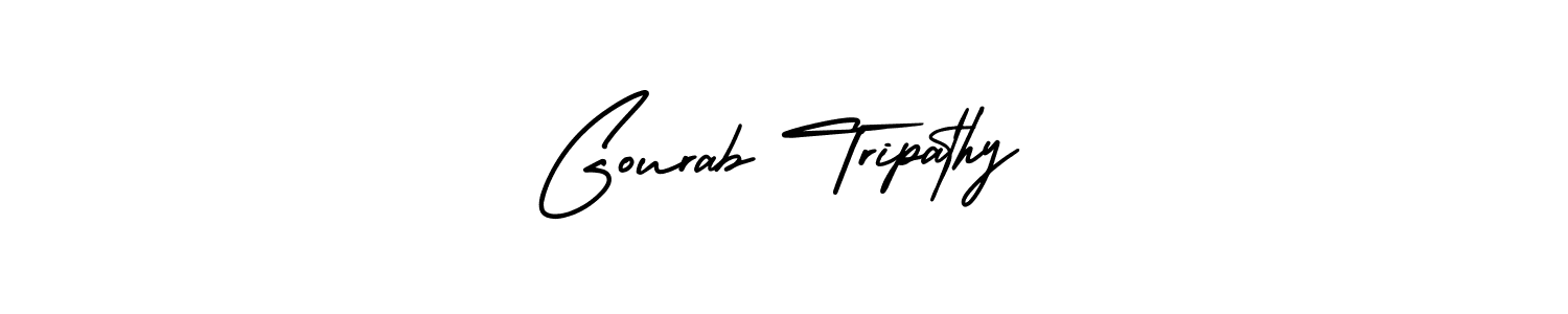 How to make Gourab Tripathy signature? AmerikaSignatureDemo-Regular is a professional autograph style. Create handwritten signature for Gourab Tripathy name. Gourab Tripathy signature style 3 images and pictures png