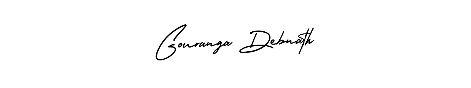 How to make Gouranga Debnath name signature. Use AmerikaSignatureDemo-Regular style for creating short signs online. This is the latest handwritten sign. Gouranga Debnath signature style 3 images and pictures png