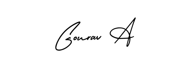 You can use this online signature creator to create a handwritten signature for the name Gourav A. This is the best online autograph maker. Gourav A signature style 3 images and pictures png