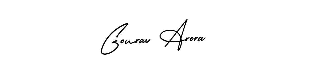 Gourav Arora stylish signature style. Best Handwritten Sign (AmerikaSignatureDemo-Regular) for my name. Handwritten Signature Collection Ideas for my name Gourav Arora. Gourav Arora signature style 3 images and pictures png