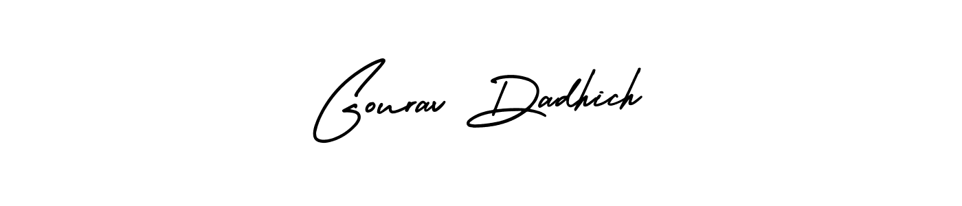 Similarly AmerikaSignatureDemo-Regular is the best handwritten signature design. Signature creator online .You can use it as an online autograph creator for name Gourav Dadhich. Gourav Dadhich signature style 3 images and pictures png