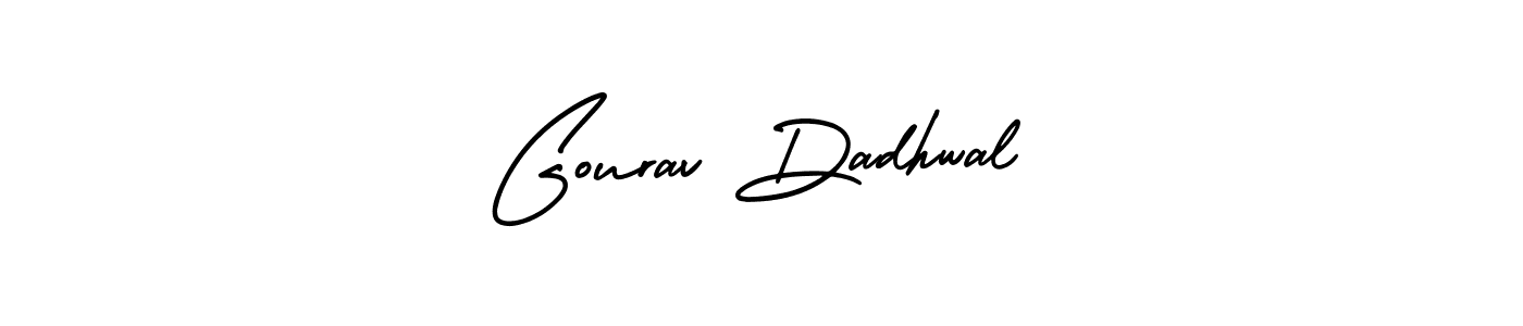 Gourav Dadhwal stylish signature style. Best Handwritten Sign (AmerikaSignatureDemo-Regular) for my name. Handwritten Signature Collection Ideas for my name Gourav Dadhwal. Gourav Dadhwal signature style 3 images and pictures png