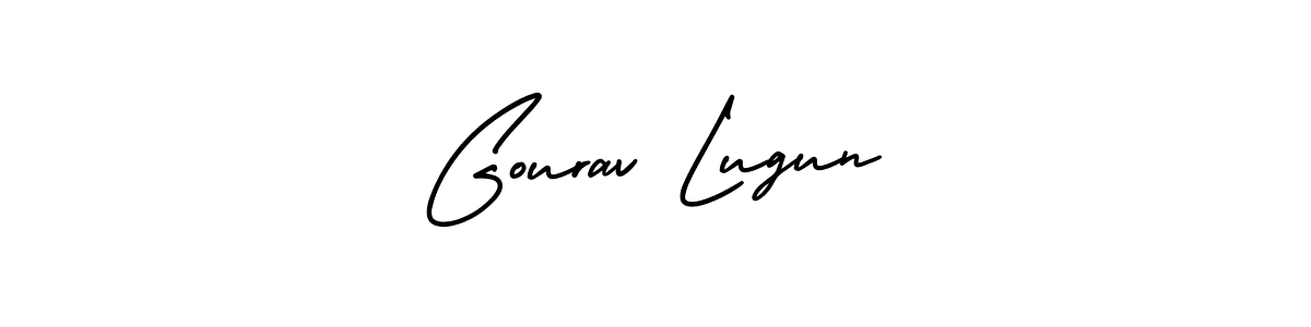 Design your own signature with our free online signature maker. With this signature software, you can create a handwritten (AmerikaSignatureDemo-Regular) signature for name Gourav Lugun. Gourav Lugun signature style 3 images and pictures png