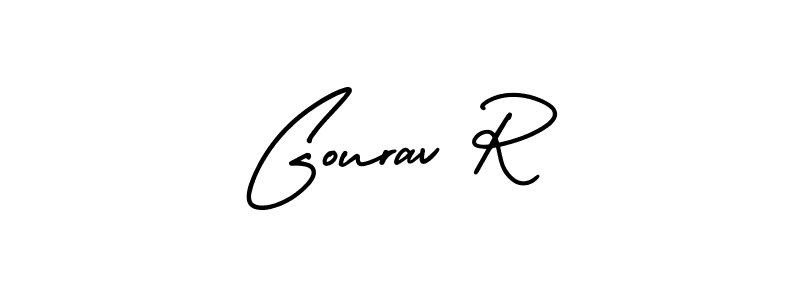 if you are searching for the best signature style for your name Gourav R. so please give up your signature search. here we have designed multiple signature styles  using AmerikaSignatureDemo-Regular. Gourav R signature style 3 images and pictures png