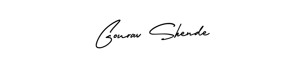 Best and Professional Signature Style for Gourav Shende. AmerikaSignatureDemo-Regular Best Signature Style Collection. Gourav Shende signature style 3 images and pictures png