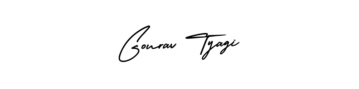 Make a beautiful signature design for name Gourav Tyagi. With this signature (AmerikaSignatureDemo-Regular) style, you can create a handwritten signature for free. Gourav Tyagi signature style 3 images and pictures png