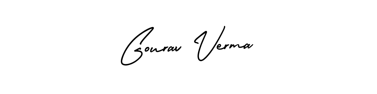 if you are searching for the best signature style for your name Gourav Verma. so please give up your signature search. here we have designed multiple signature styles  using AmerikaSignatureDemo-Regular. Gourav Verma signature style 3 images and pictures png