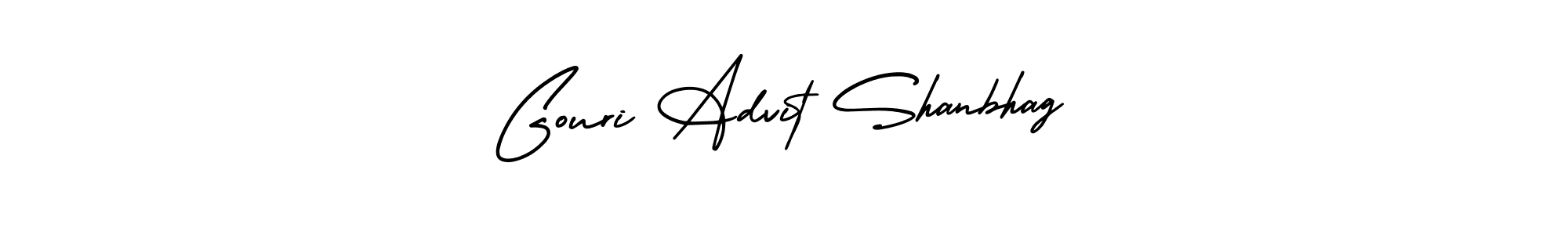How to make Gouri Advit Shanbhag signature? AmerikaSignatureDemo-Regular is a professional autograph style. Create handwritten signature for Gouri Advit Shanbhag name. Gouri Advit Shanbhag signature style 3 images and pictures png