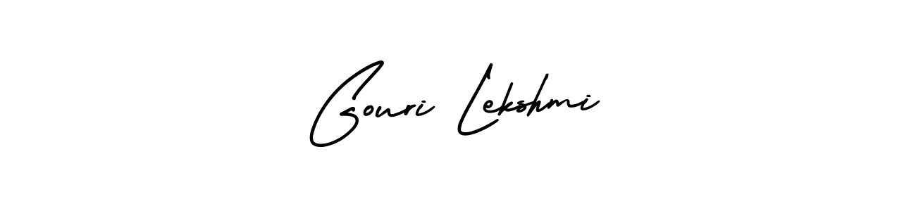 Create a beautiful signature design for name Gouri Lekshmi. With this signature (AmerikaSignatureDemo-Regular) fonts, you can make a handwritten signature for free. Gouri Lekshmi signature style 3 images and pictures png