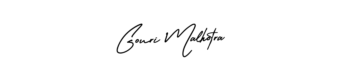 How to Draw Gouri Malhotra signature style? AmerikaSignatureDemo-Regular is a latest design signature styles for name Gouri Malhotra. Gouri Malhotra signature style 3 images and pictures png