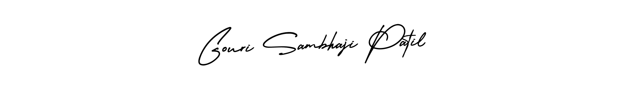 Design your own signature with our free online signature maker. With this signature software, you can create a handwritten (AmerikaSignatureDemo-Regular) signature for name Gouri Sambhaji Patil. Gouri Sambhaji Patil signature style 3 images and pictures png