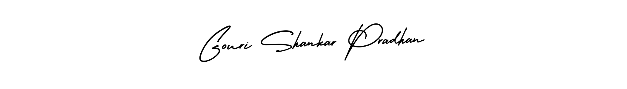 AmerikaSignatureDemo-Regular is a professional signature style that is perfect for those who want to add a touch of class to their signature. It is also a great choice for those who want to make their signature more unique. Get Gouri Shankar Pradhan name to fancy signature for free. Gouri Shankar Pradhan signature style 3 images and pictures png