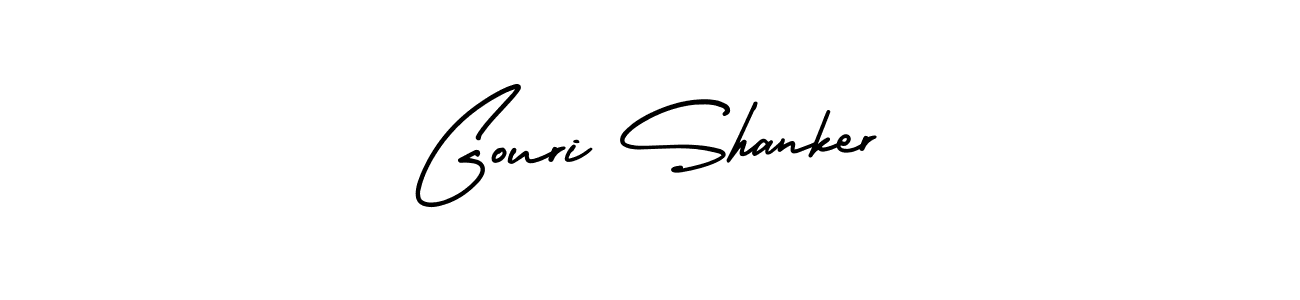This is the best signature style for the Gouri Shanker name. Also you like these signature font (AmerikaSignatureDemo-Regular). Mix name signature. Gouri Shanker signature style 3 images and pictures png