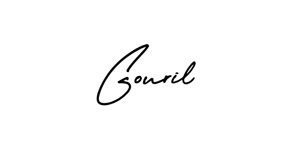 Use a signature maker to create a handwritten signature online. With this signature software, you can design (AmerikaSignatureDemo-Regular) your own signature for name Gouril. Gouril signature style 3 images and pictures png